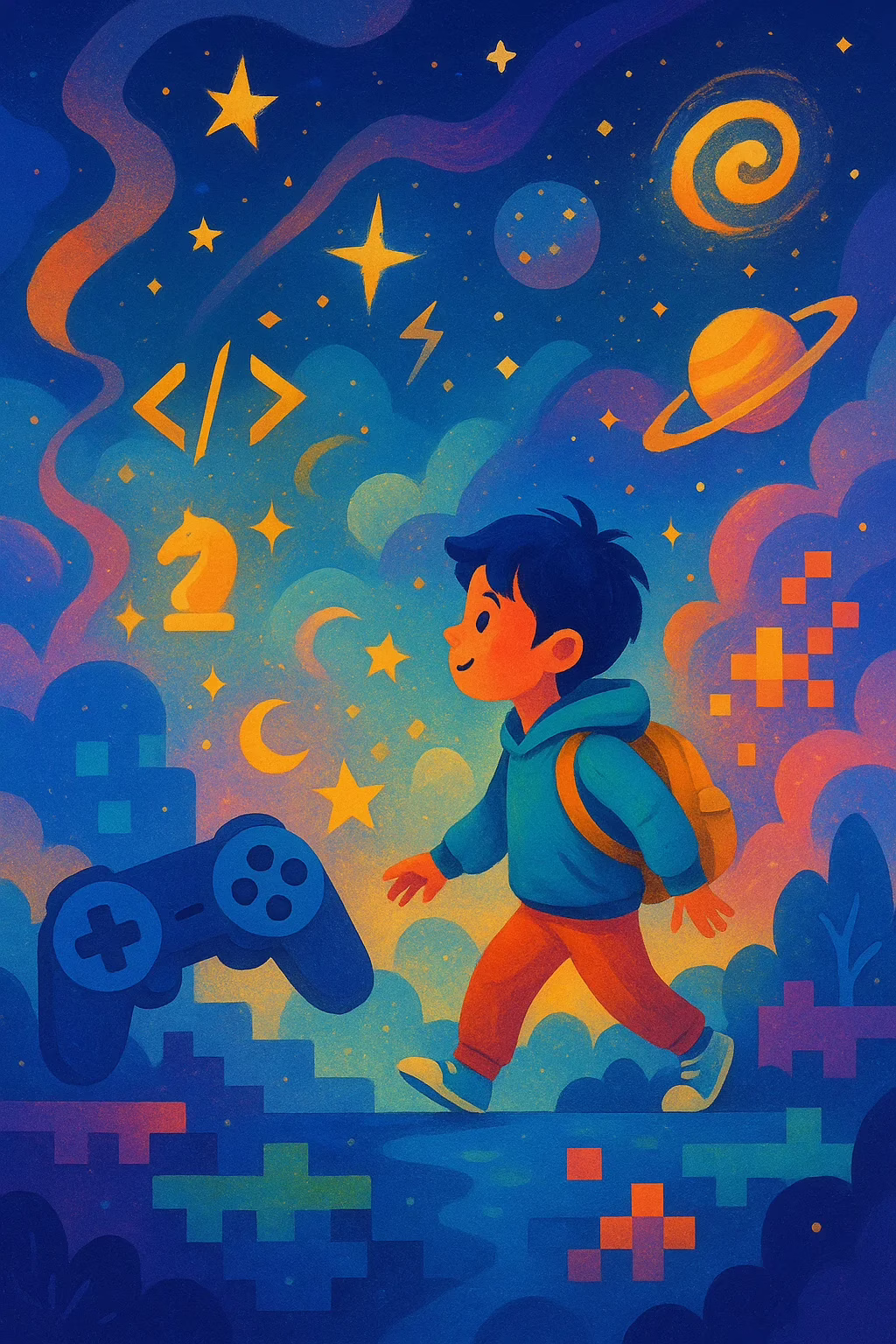 Иллюстрация: баланс между играми и здоровьем