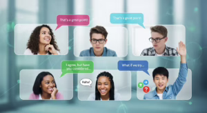 Подростки участвуют в онлайн-семинаре по развитию коммуникативных навыков и эмоционального интеллекта